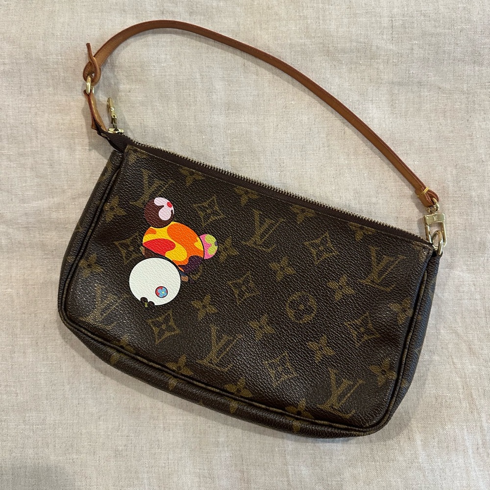 Louis Vuitton x Takashi Murakami Panda Pochette bag 2004 limited edition - Picture 2 of 6